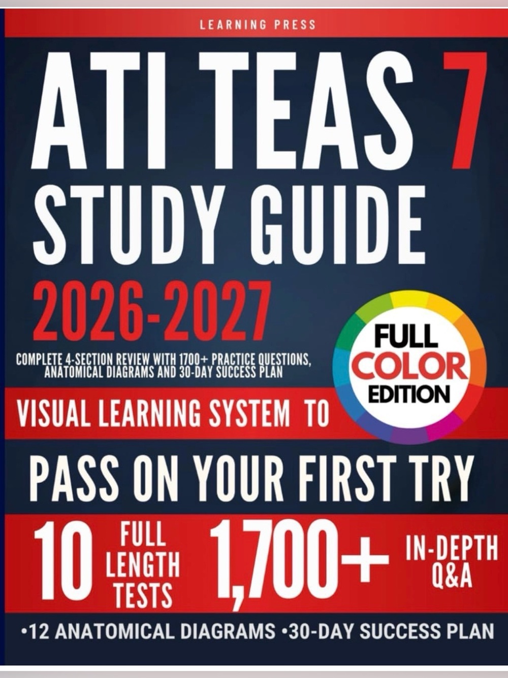 ATI TEAS 7 Study Guide 2026-2027 - Full Color